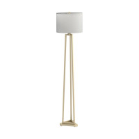 Coaster Furniture 920130 Drum Shade Floor Lamp White and Gold